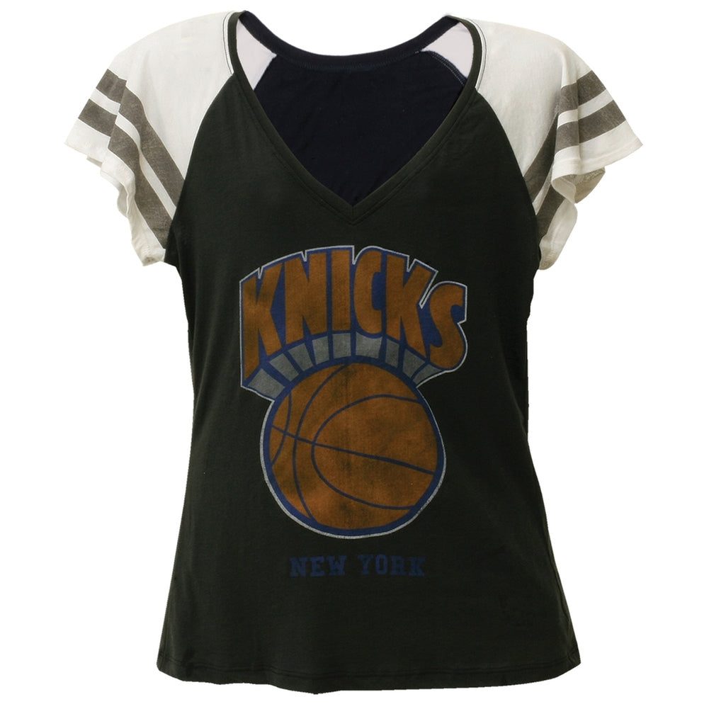 New York Knicks - I Pick The Knicks Juniors T-Shirt Juniors T-Shirts New York Knicks LG Black