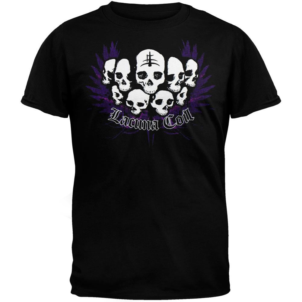Lacuna Coil - Skull T-Shirt Men's T-Shirts Lacuna Coil LG Black