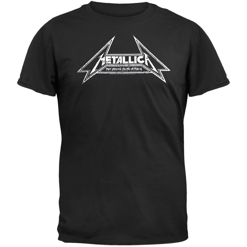 Metallica - Young Metal Attack T-Shirt Men's T-Shirts Metallica 2XL Black