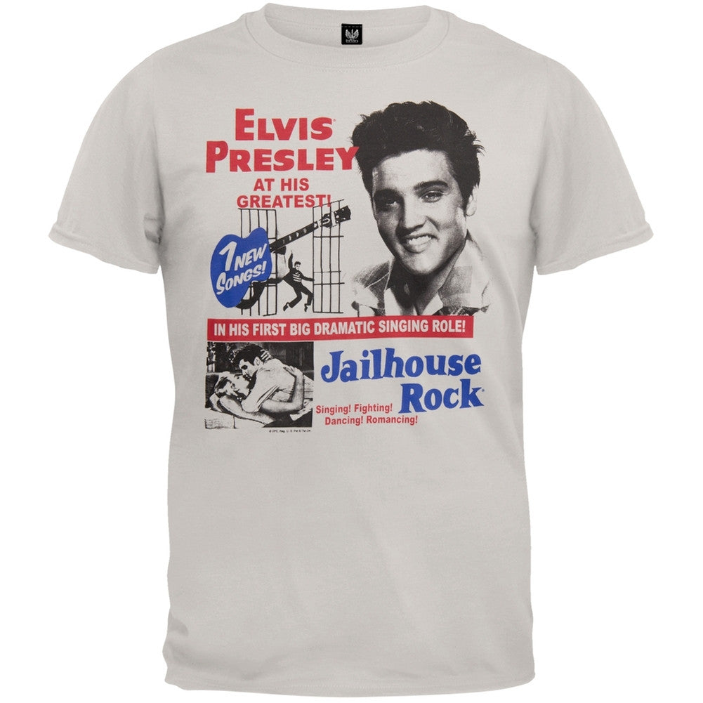 Elvis Presley - At His Greatest Soft T-Shirt Men's T-Shirts Elvis Presley SM Off-White