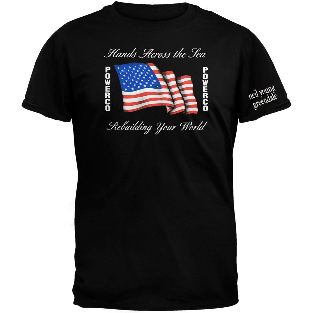 Neil Young - Powerco T-Shirt Men's T-Shirts Neil Young 2XL Black