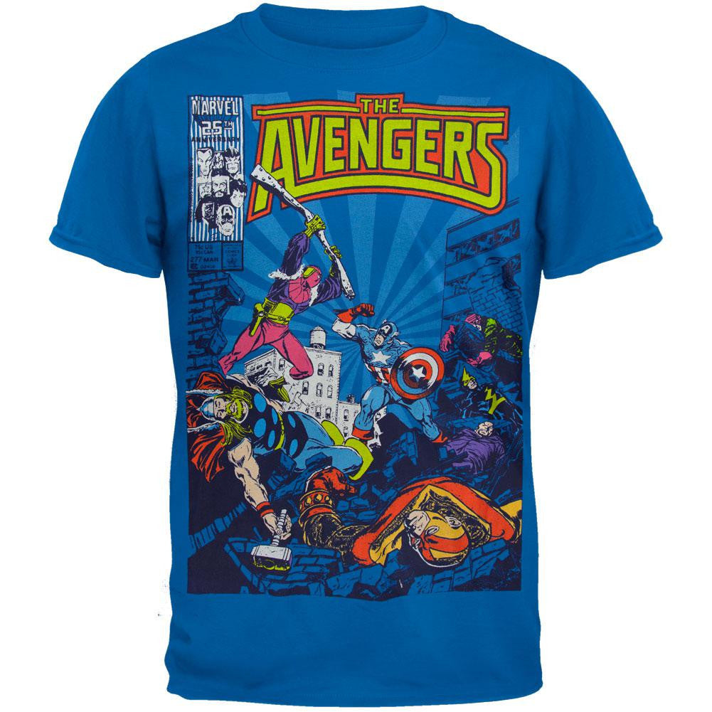 Avengers - Vengers Soft T-Shirt Men's T-Shirts The Avengers SM Blue