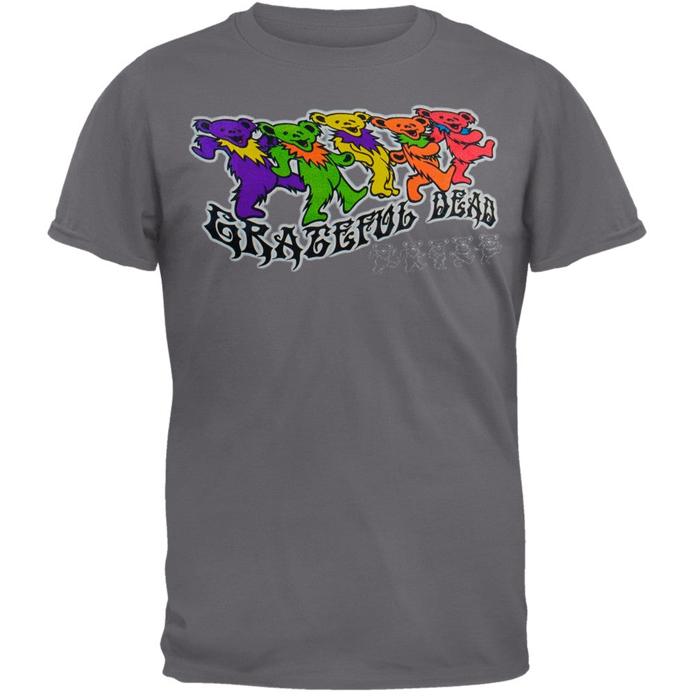 Grateful Dead - Trippy Bears T-Shirt Men's T-Shirts Grateful Dead MD Grey