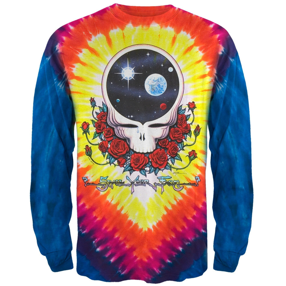 Grateful Dead - Space Your Face Tie Dye Long Sleeve T-Shirt Men's Long Sleeves Grateful Dead MD Multi
