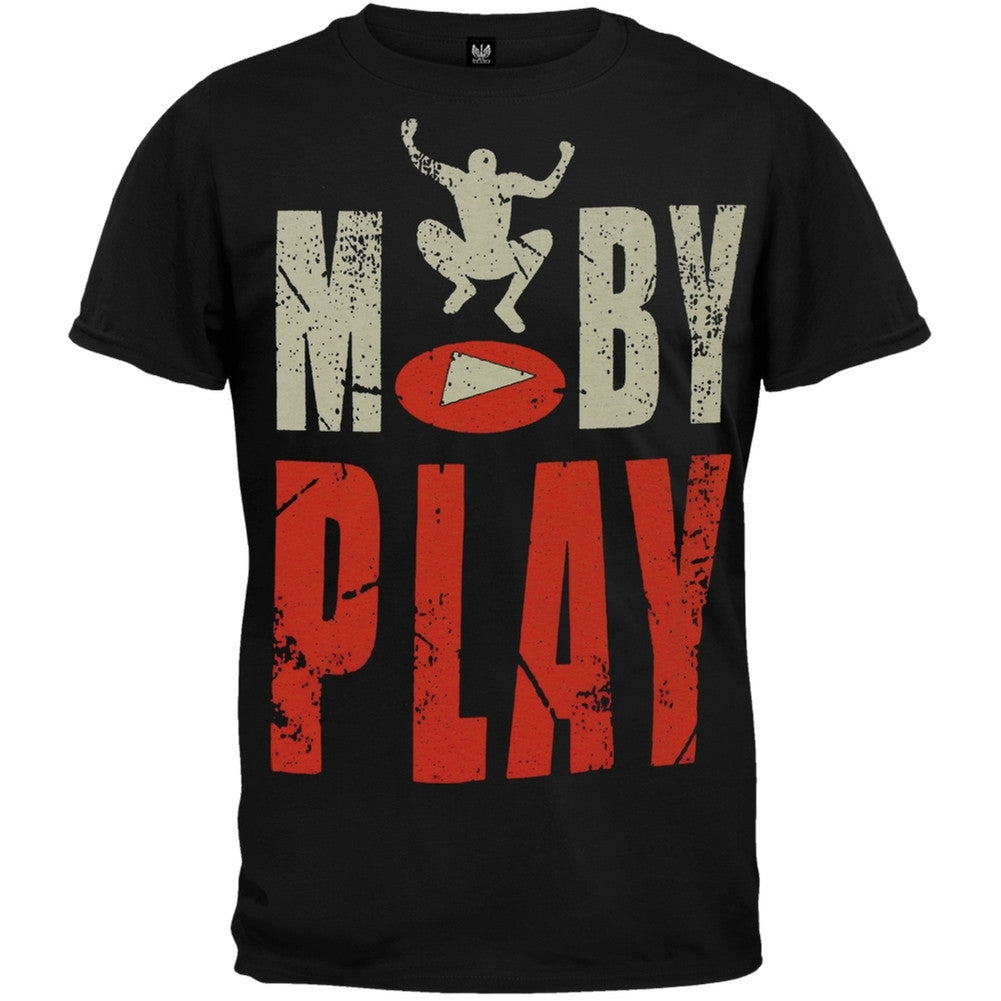 Moby - Play Soft T-Shirt Men's T-Shirts Moby SM Black