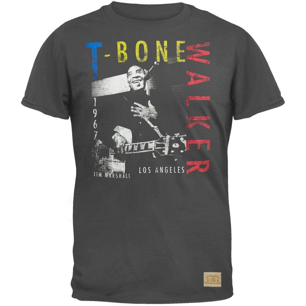 T-Bone Walker - T-Bone Overdye T-Shirt Men's T-Shirts T-Bone Walker LG Grey
