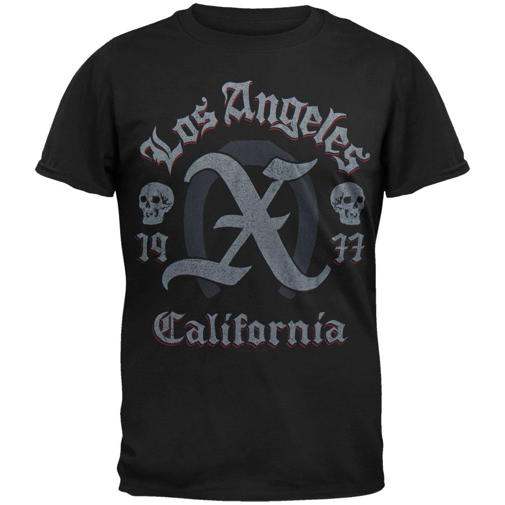 X - Horseshoe T-Shirt Men's T-Shirts X (Band) LG Black