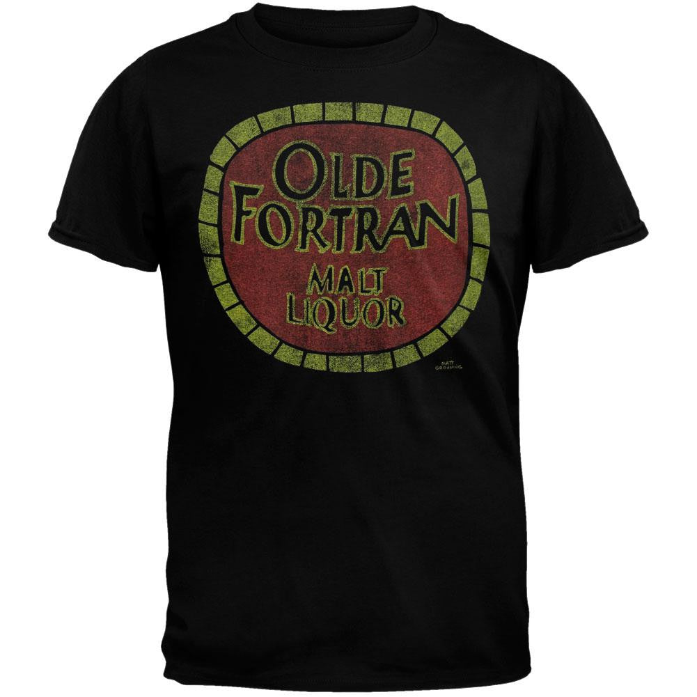 Futurama - Old Fortran T-Shirt Men's T-Shirts Futurama 3XL Black