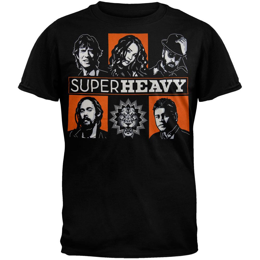 Superheavy - Band Grid T-Shirt Men's T-Shirts Superheavy LG Black