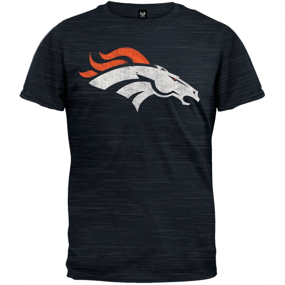 Denver Broncos - Logo Scrum Premium T-Shirt Men's T-Shirts Denver Broncos SM Blue