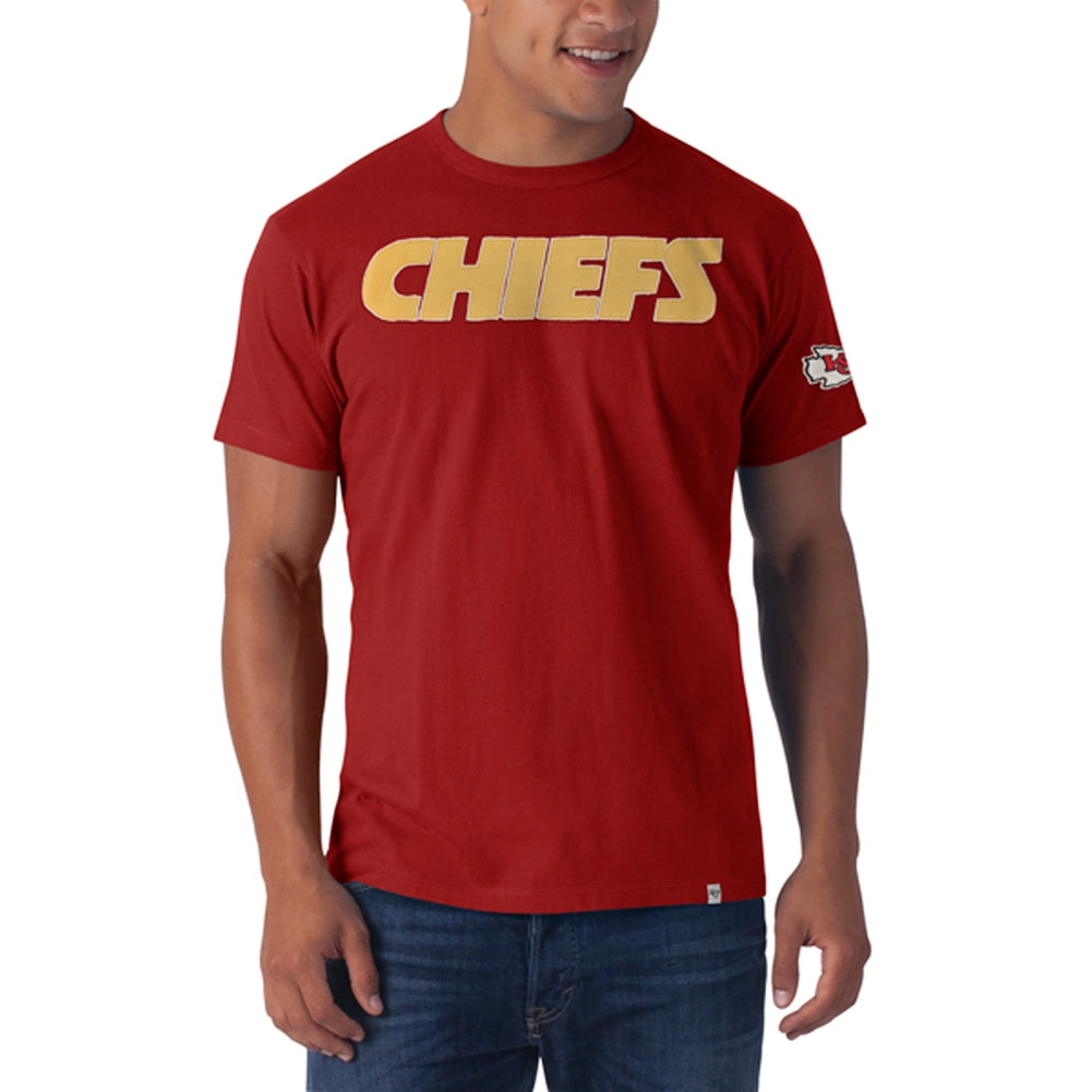Kansas City Chiefs - Logo Fieldhouse Premium T-Shirt Men's T-Shirts Kansas City Chiefs 2XL Red