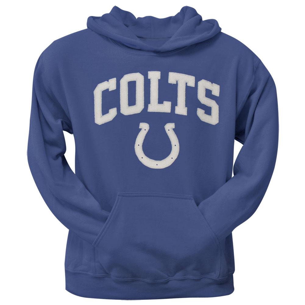 Indianapolis Colts - Logo Scrimmage Premium Pullover Hoodie Men's Hoodies Indianapolis Colts LG Blue