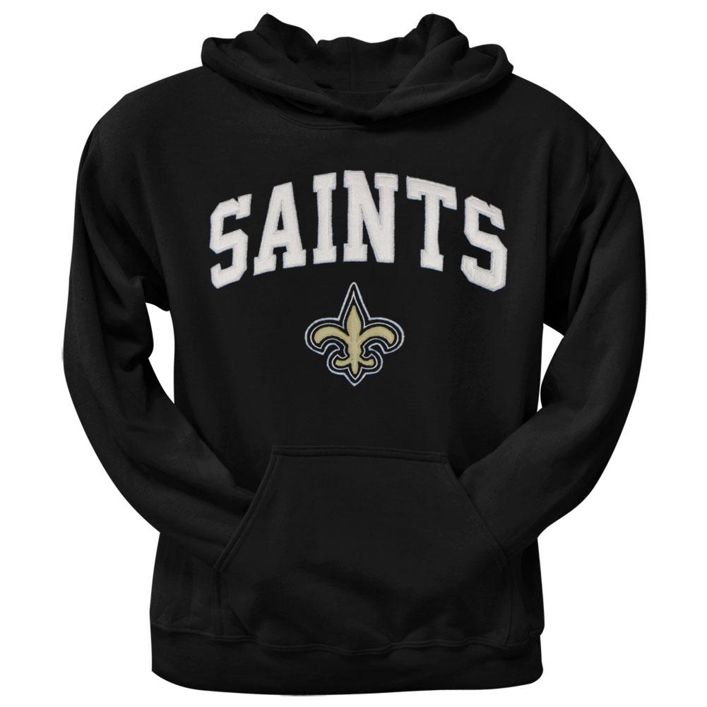 New Orleans Saints - Logo Scrimmage Premium Pullover Hoodie Men's Hoodies New Orleans Saints 2XL Black