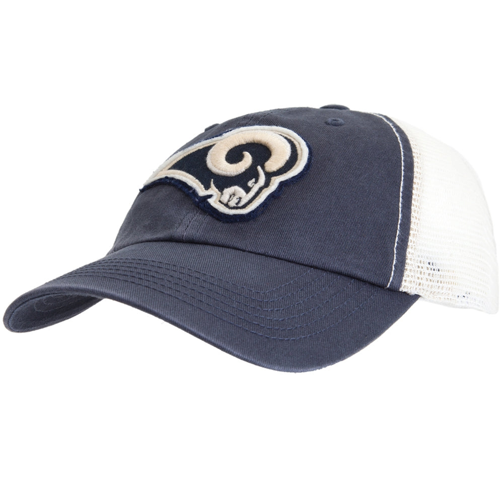 St. Louis Rams - Logo Stanwyk Stretch Fit Cap Fitted Baseball Caps Old Glory OS Blue