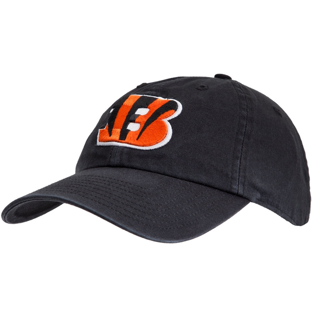 Cincinnati Bengals - Logo Clean Up Adjustable Baseball Cap Adjustable Baseball Caps Old Glory OS Black