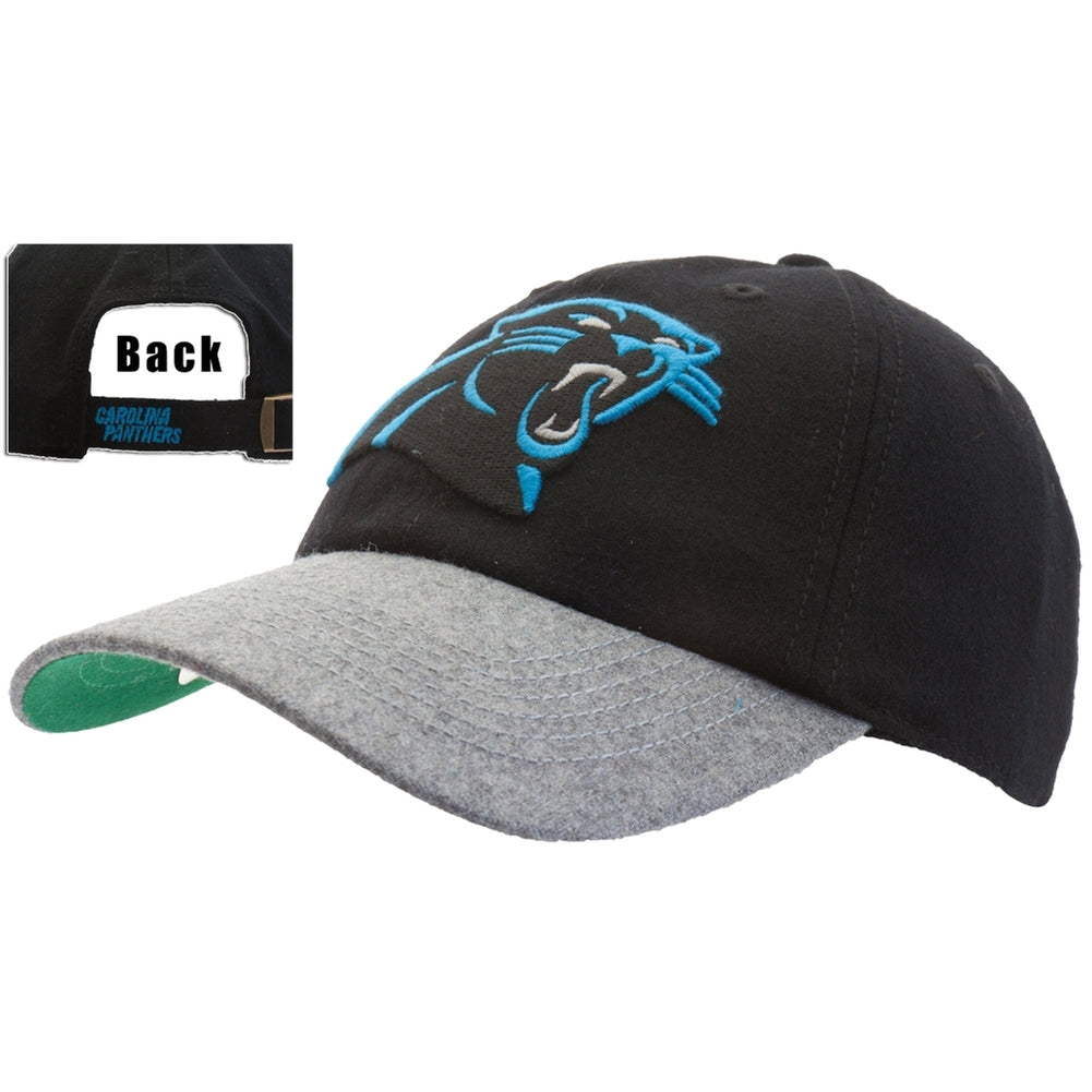 Carolina Panthers - Logo Brooksby Adjustable Cap Adjustable Baseball Caps Old Glory OS Black