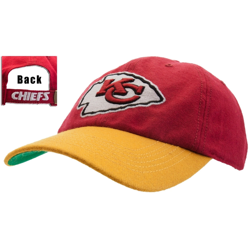 Kansas City Chiefs - Logo Brooksby Adjustable Cap Adjustable Baseball Caps Old Glory OS Red