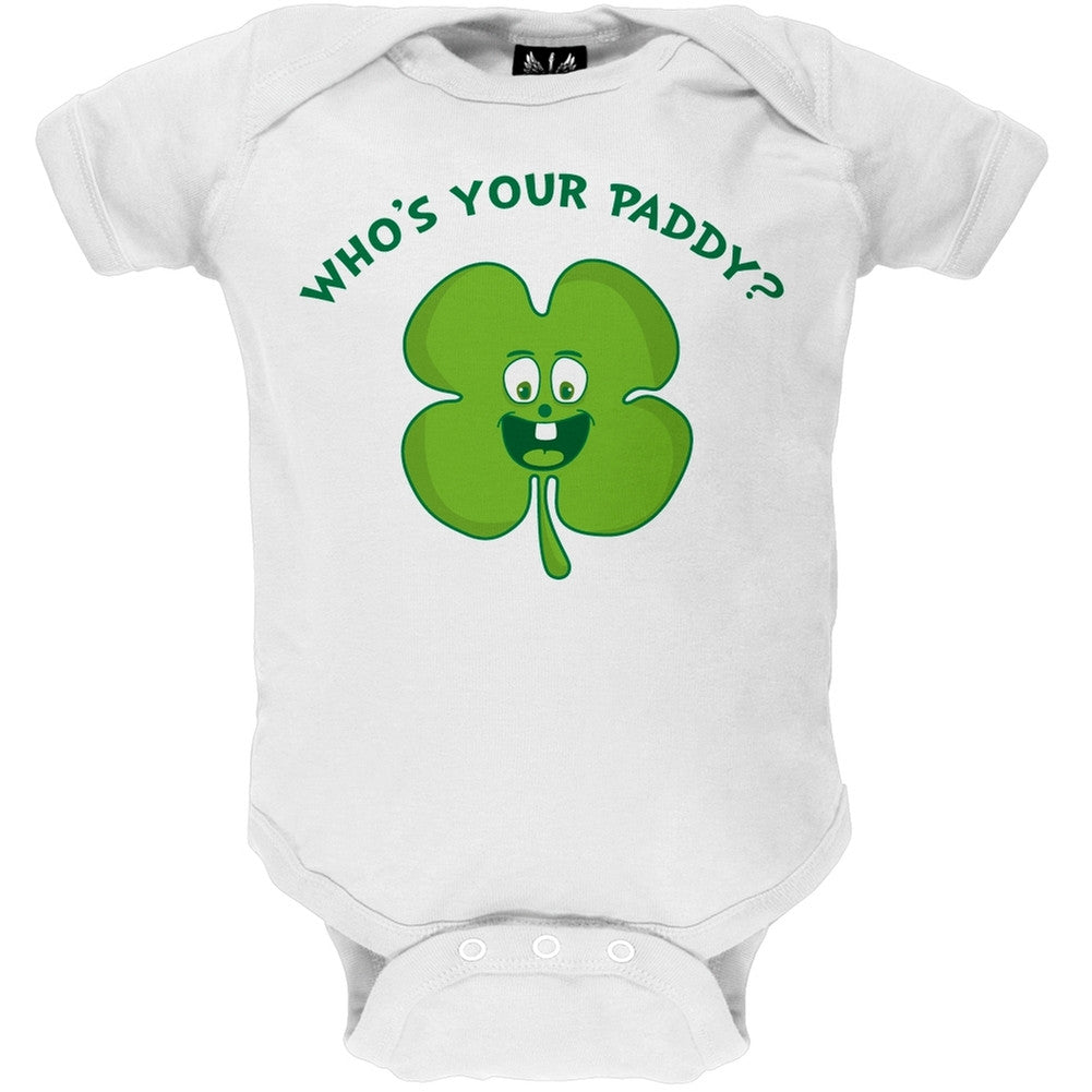 St. Patricks Day - Who's Your Paddy? Baby One Piece Baby One Piece Old Glory