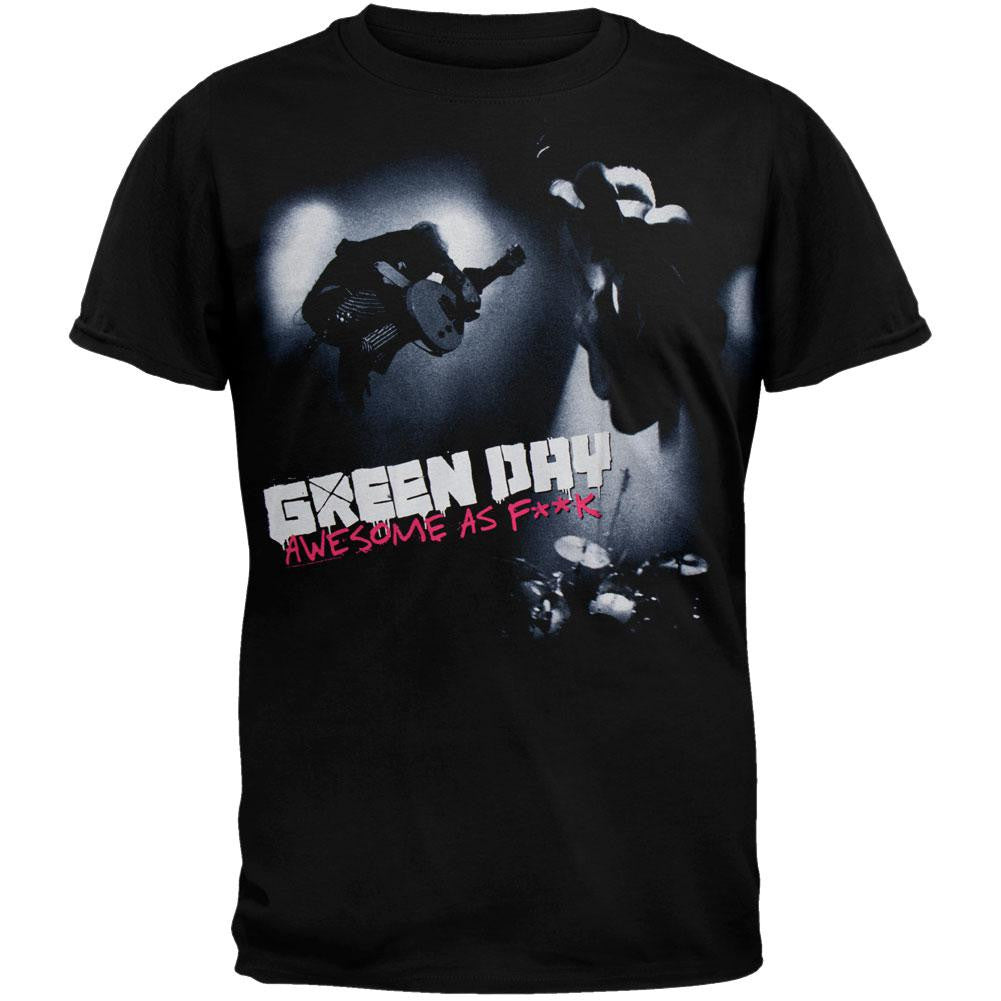Green Day - Awesome as Fuck T-Shirt Men's T-Shirts Green Day SM Grey