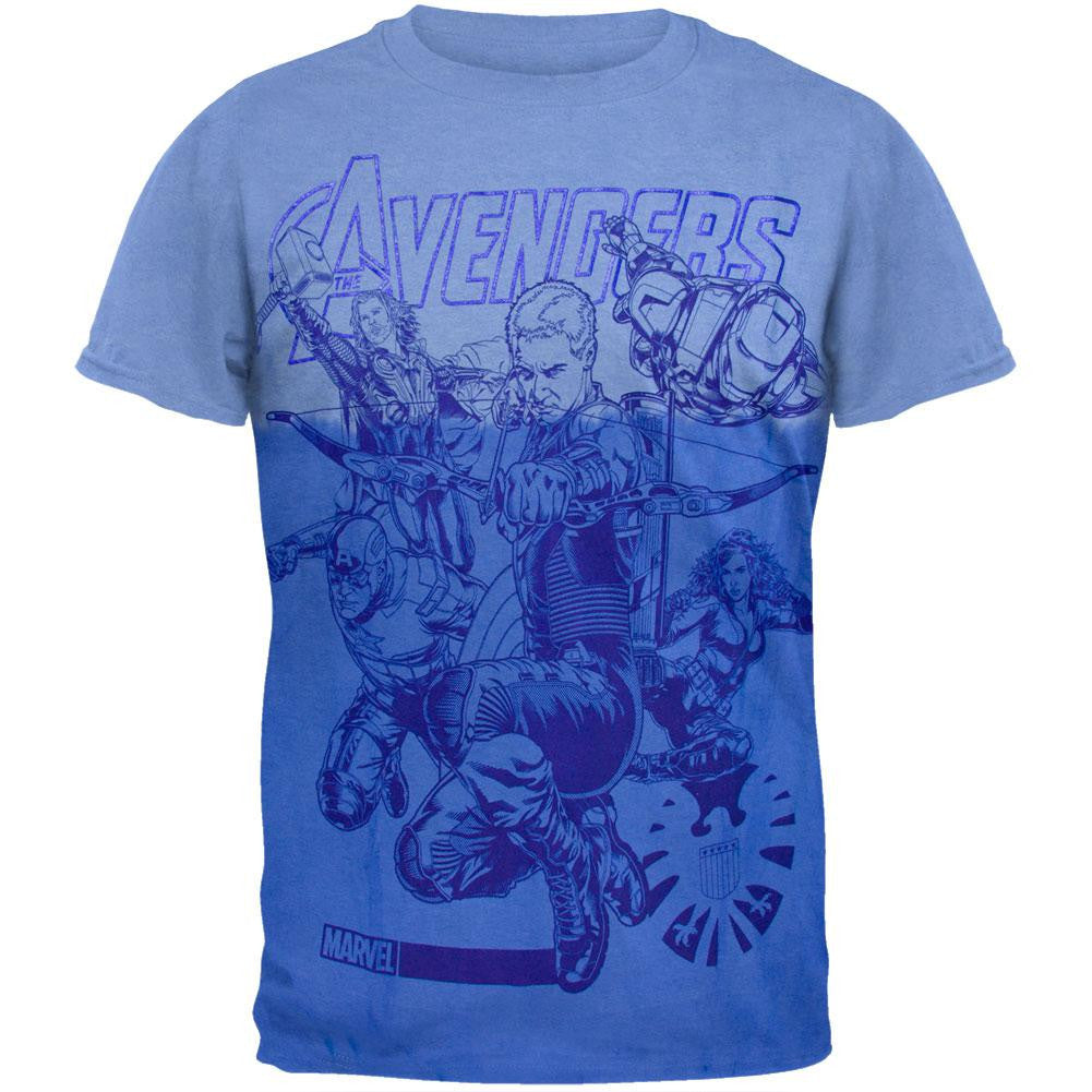 Avengers - Impakted T-Shirt Men's T-Shirts The Avengers 2XL Blue