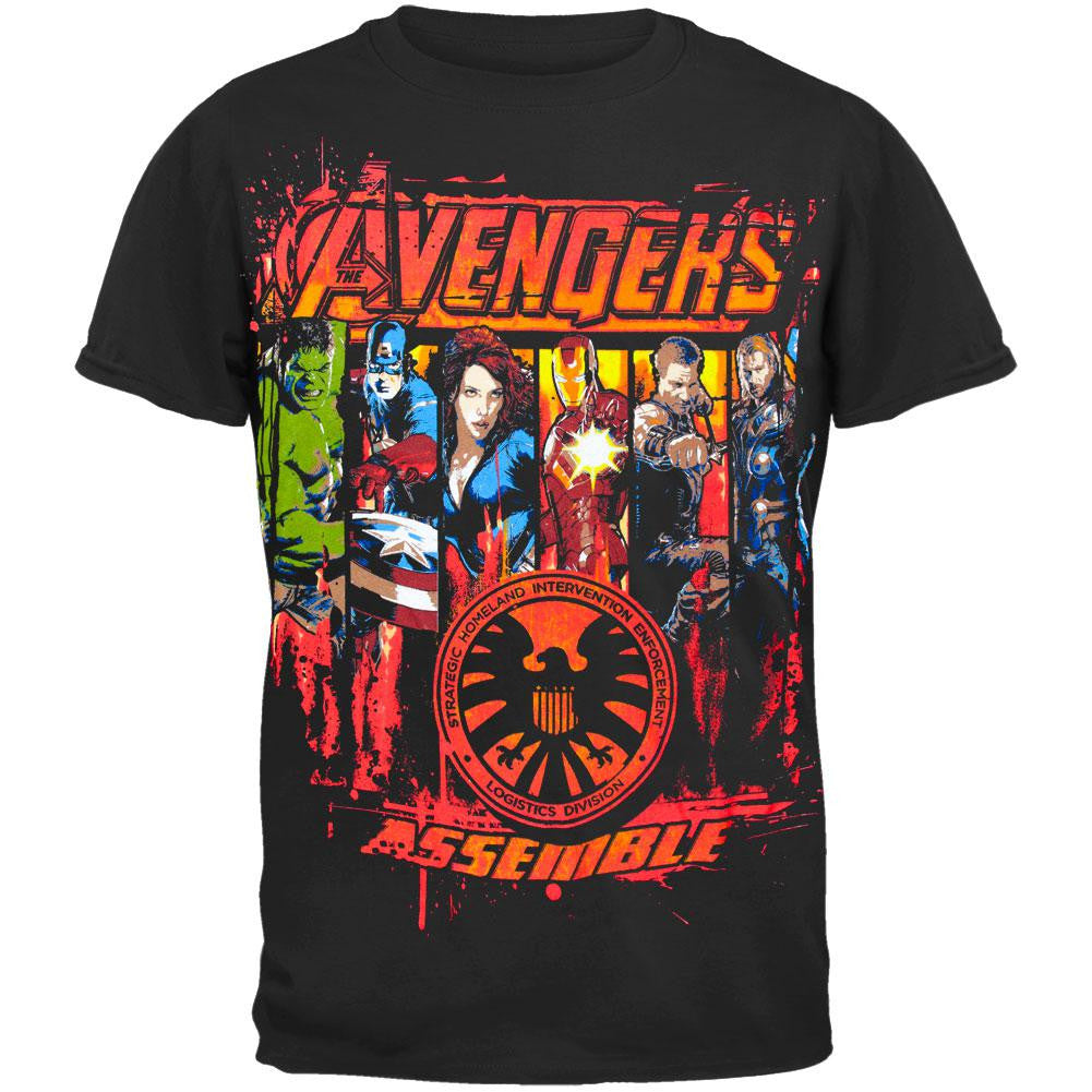 Avengers - Primed & Ready Youth T-Shirt Youth T-Shirts The Avengers XL Black