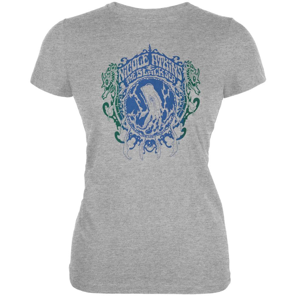 Nicole Atkins - The Black Seas Juniors T-Shirt Juniors T-Shirts Nicole Atkins SM Grey