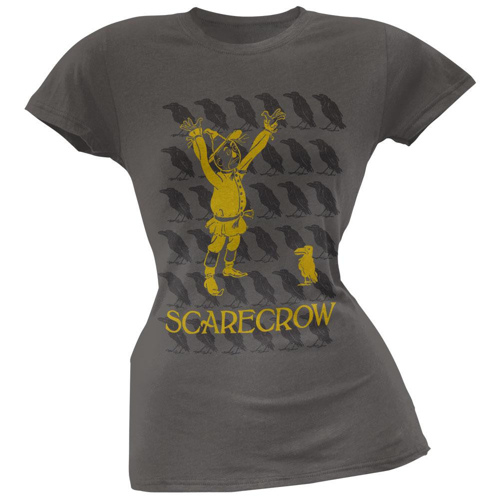 Wizard Of Oz - Scarecrow Juniors T-Shirt Juniors T-Shirts Wizard of Oz LG Grey