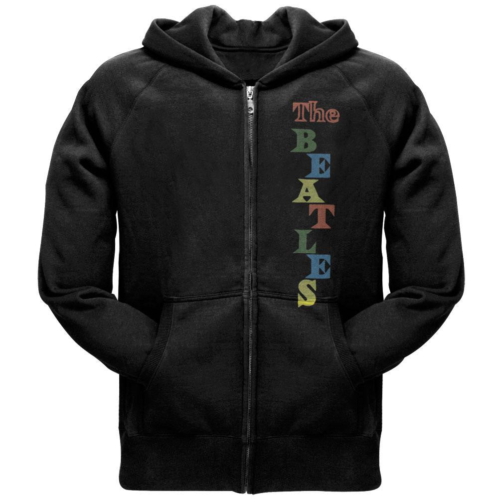 Beatles - Color Rock Zip Hoodie Men's Hoodies The Beatles SM Black
