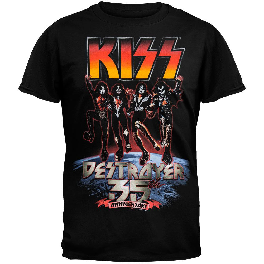 Kiss - Destroyer 35th Anniversary T-Shirt Men's T-Shirts Kiss SM Black