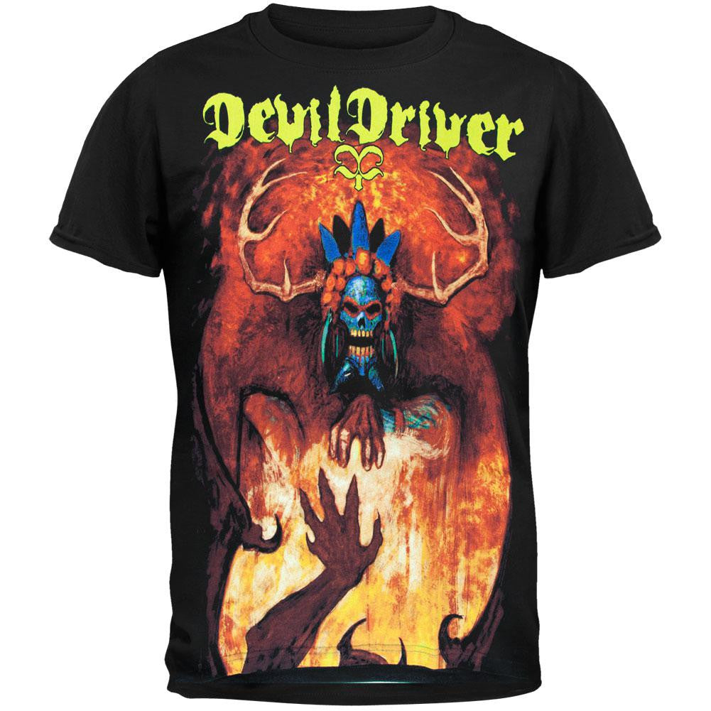 DevilDriver - Tribal Exorcism T-Shirt Men's T-Shirts DevilDriver LG Black