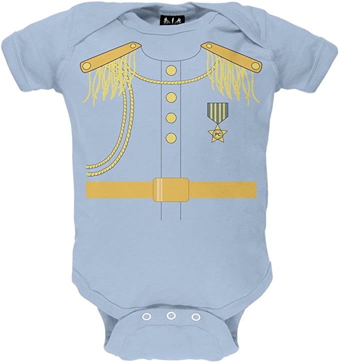 Halloween Prince Charming Light Blue Baby One Piece  Old Glory 3M Light Blue