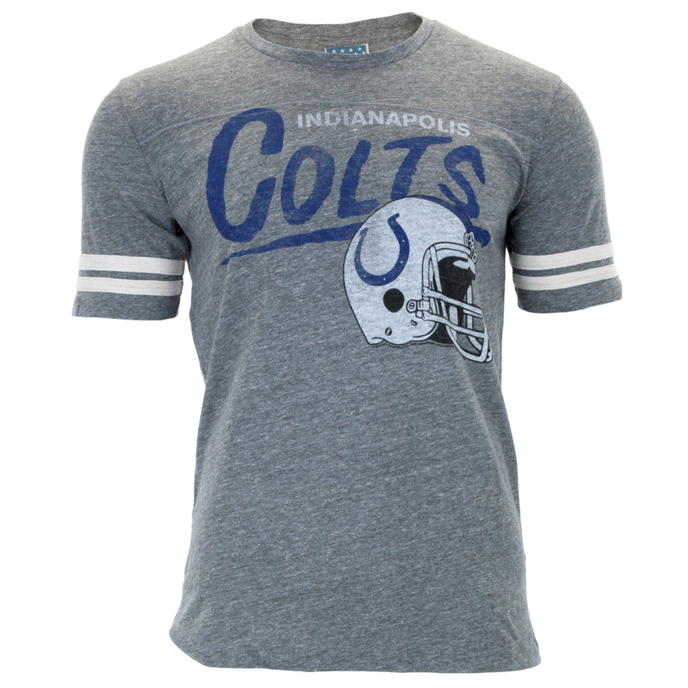 Indianapolis Colts - Throwback Soft T-Shirt Men's T-Shirts Indianapolis Colts 2XL Grey