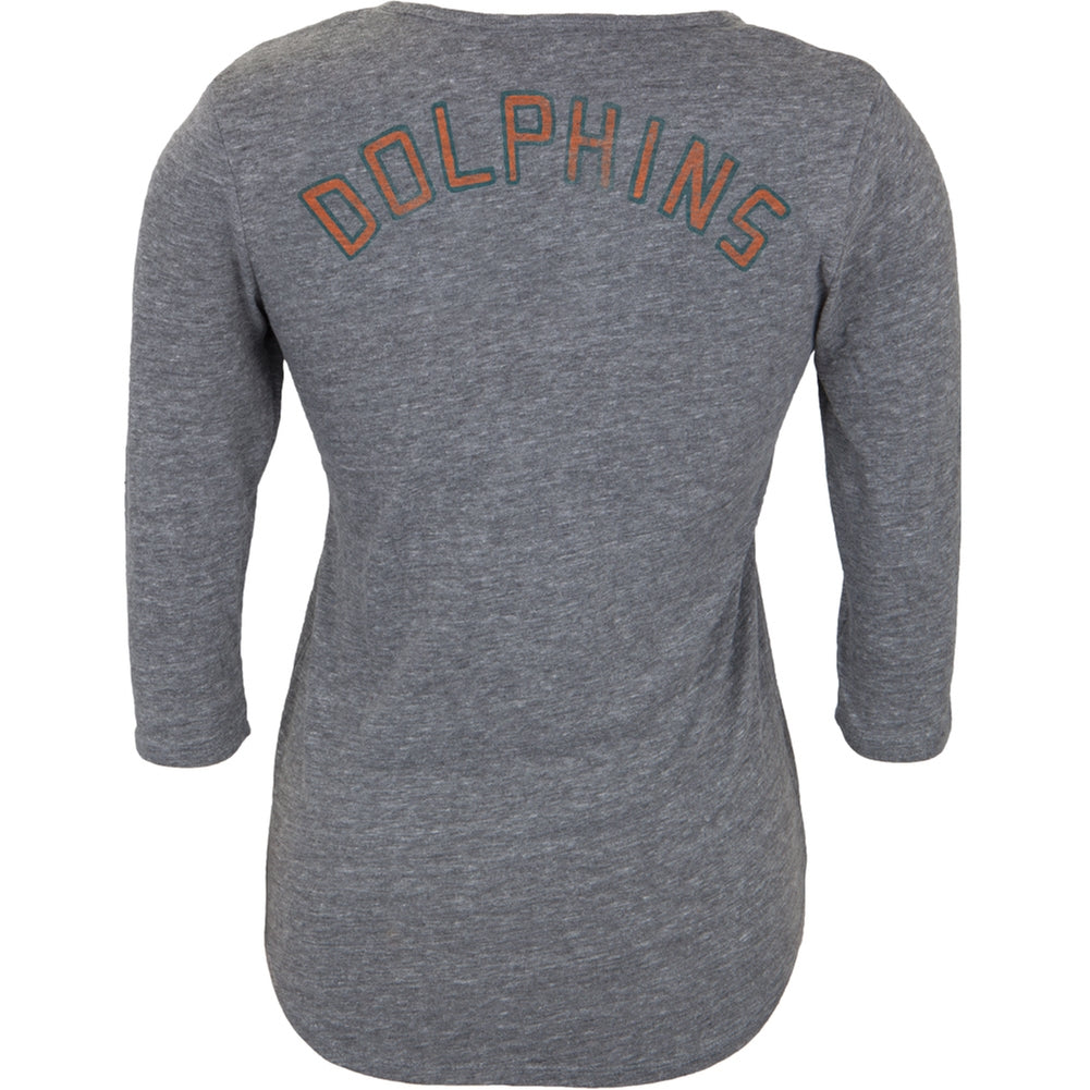 Miami Dolphins - Half Time Juniors Henley Juniors Henleys Miami Dolphins