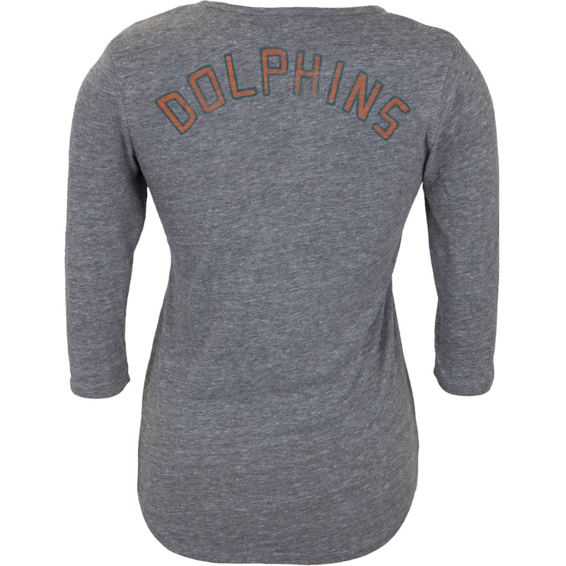 Miami Dolphins - Half Time Juniors Henley Juniors Henleys Miami Dolphins