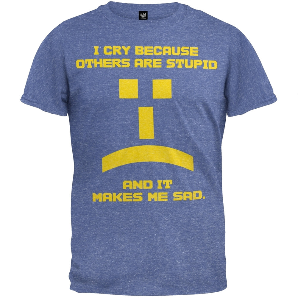 Big Bang Theory - Others Are Stupid Soft T-Shirt Men's T-Shirts Big Bang Theory SM Blue