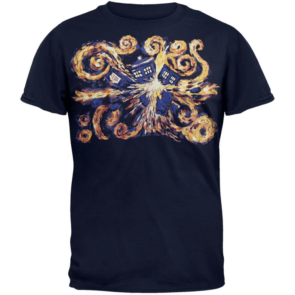 Doctor Who - Van Gogh T-Shirt Men's T-Shirts Doctor Who 2XL Blue