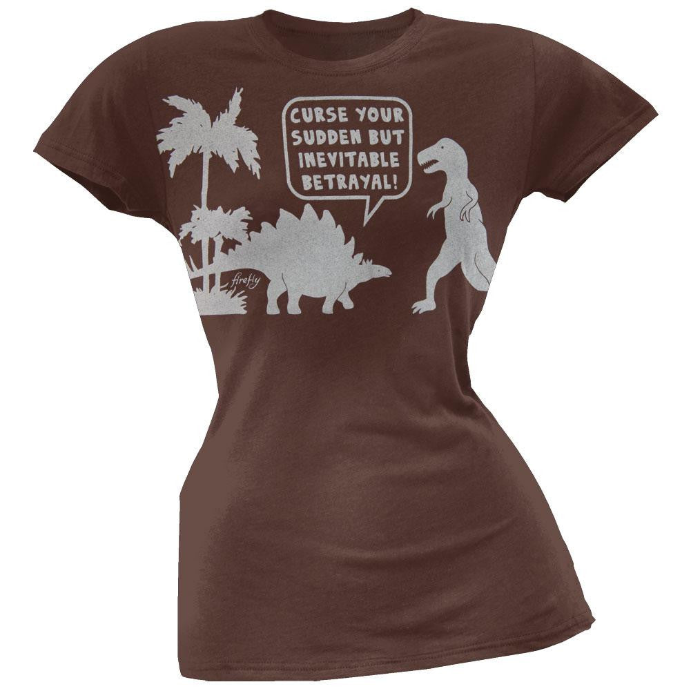 Firefly - Curse Your Sudden Betrayal Juniors T-Shirt Juniors T-Shirts Firefly LG Brown