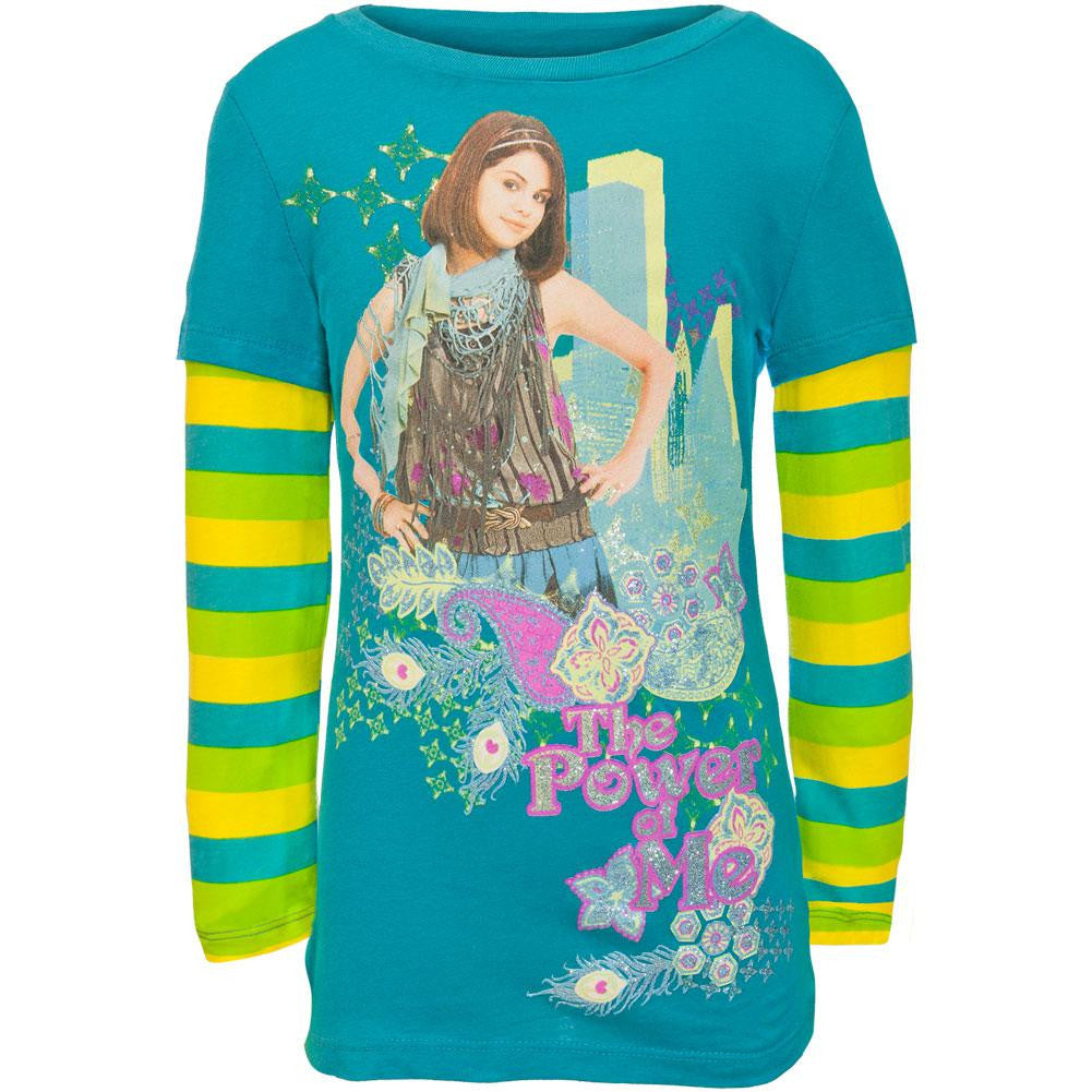 Wizards Of Waverly Place - Power Girls Youth 2fer Long Sleeve T-Shirt Youth Long Sleeves Wizards of Waverly Place SM Multi