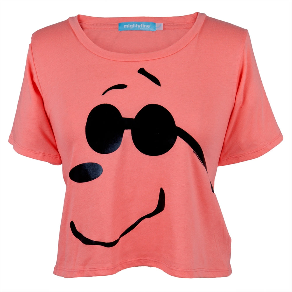 Peanuts - Joe Cool Shades Juniors T-Shirt Juniors T-Shirts Peanuts