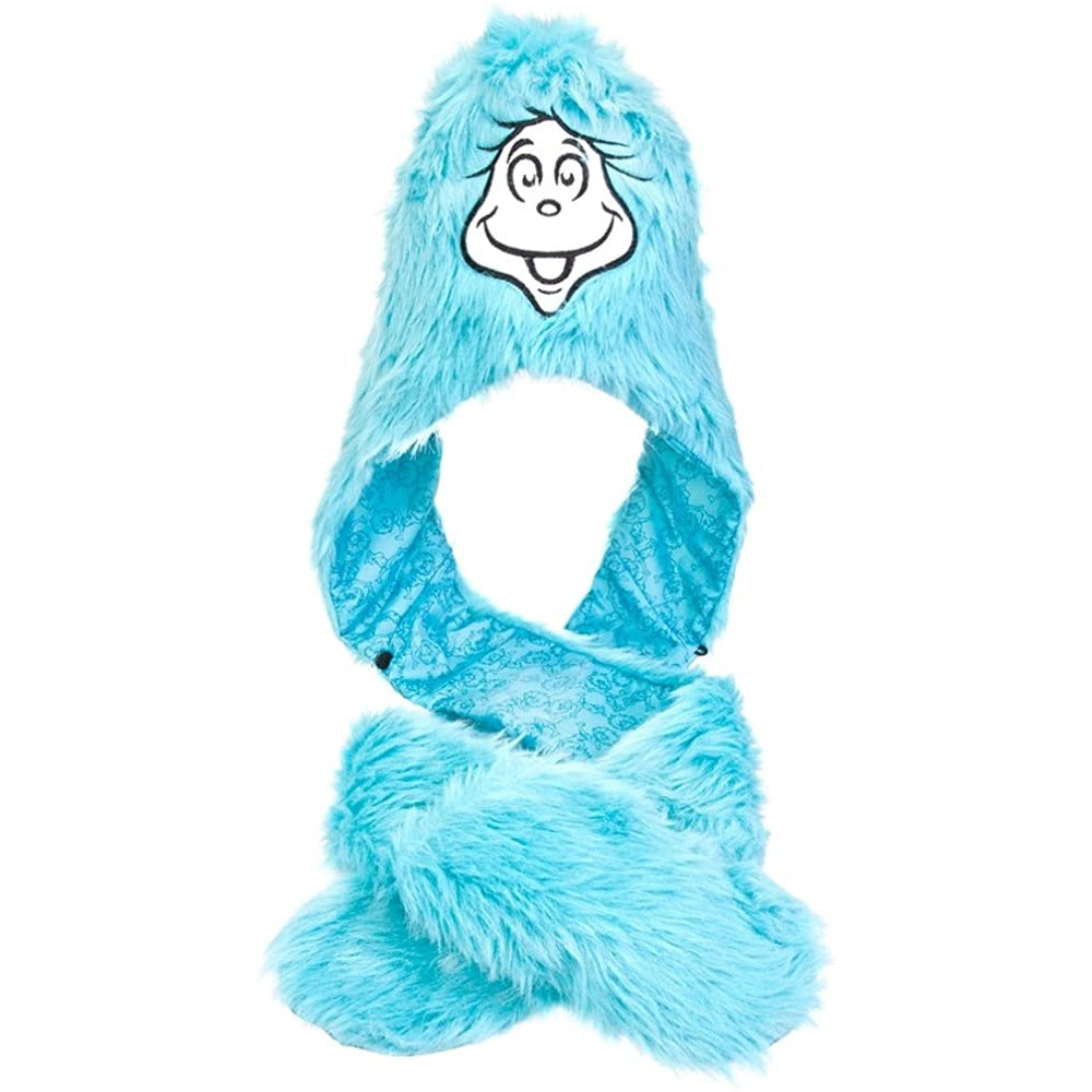 Dr. Seuss - Thing 1 Plush Hat With Attached Mittens Peruvian Knit Hats Old Glory
