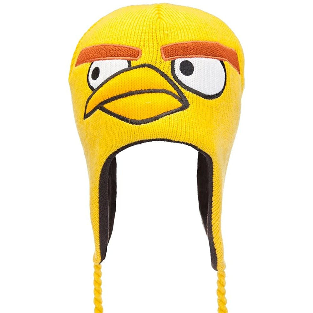 Angry Birds - Yellow Bird Big Face Peruvian Knit Hat Peruvian Knit Hats Old Glory