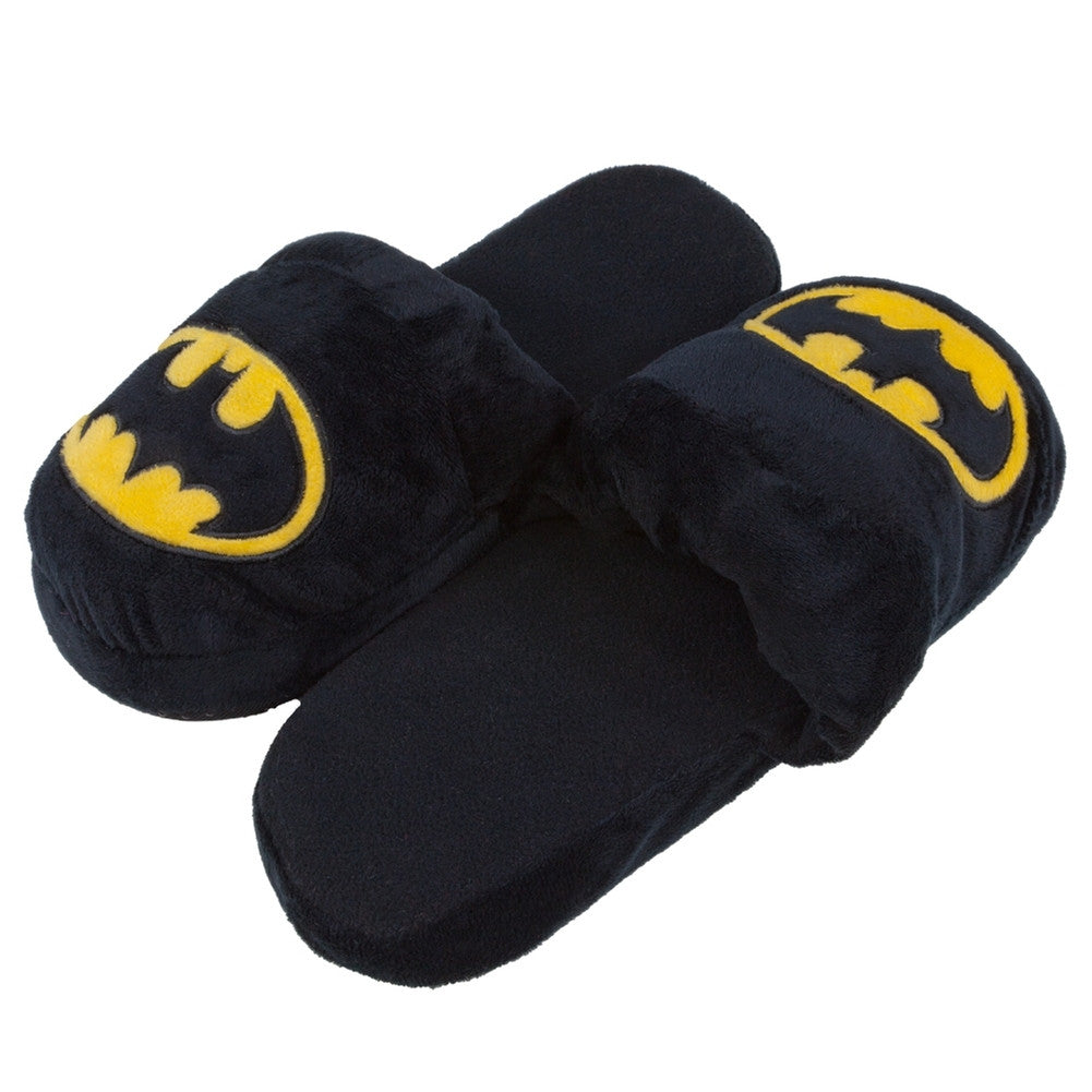 Batman - Big Logo Plush Slippers Slippers Batman MD Black