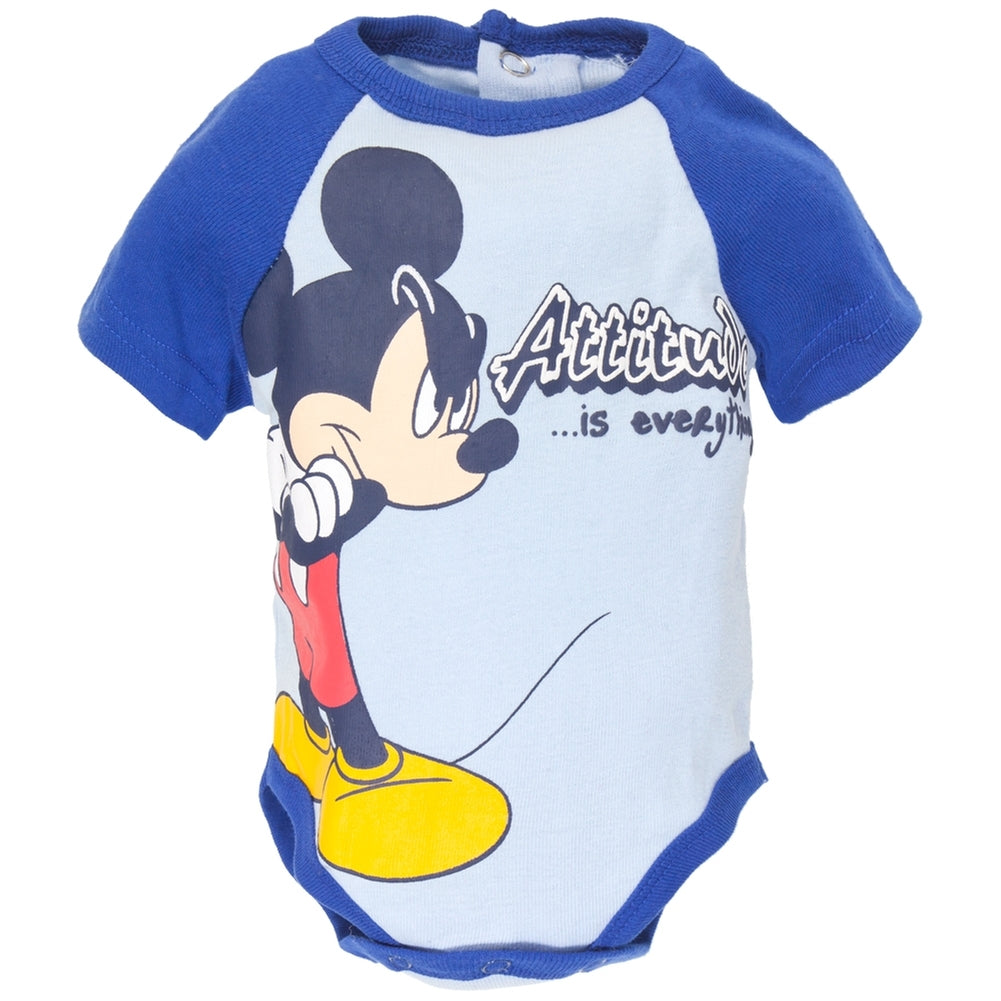 Mickey Mouse - Attitude Is Everything Baby One Piece Baby One Piece Mickey Mouse