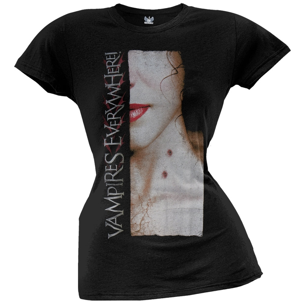 Vampires Everywhere - Bite Juniors T-Shirt Juniors T-Shirts Vampires Everywhere!