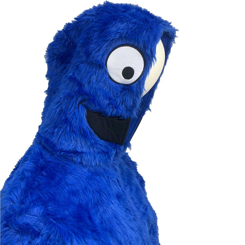 Sesame Street Cookie Monster Costume Plush Mens Zip Hoodie Men's Hoodies Sesame Street