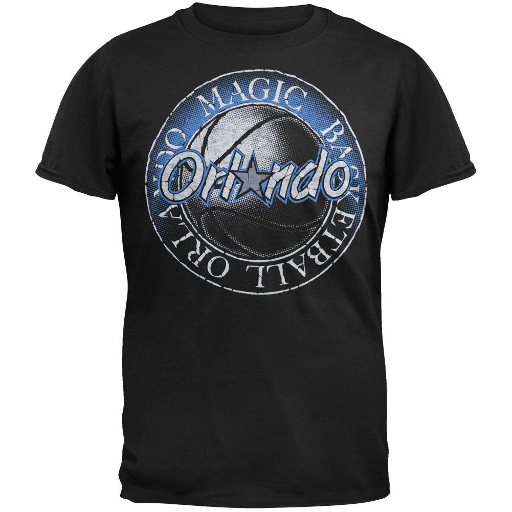 Orlando Magic - Basketball Logo Soft T-Shirt Men's T-Shirts Orlando Magic 2XL Black