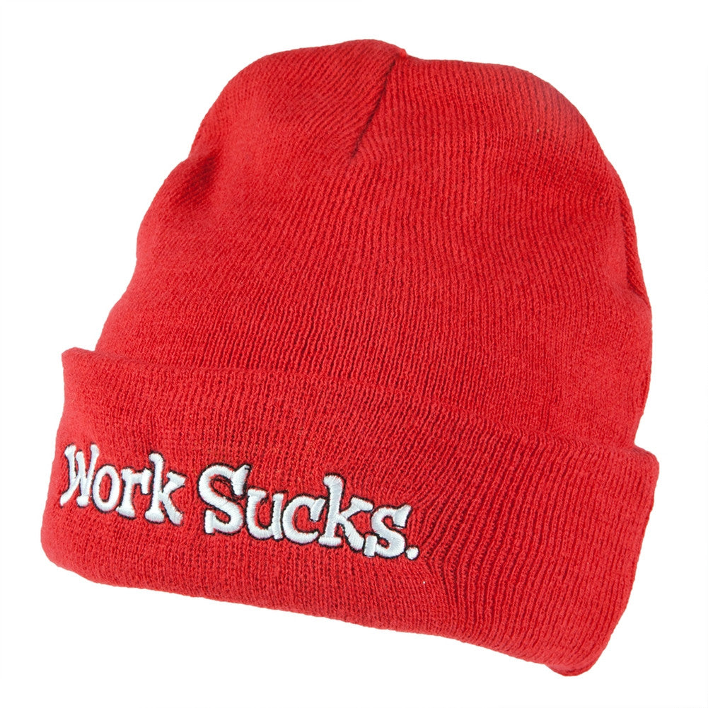 Office Space - Office Space Beanie Knit Hats Old Glory OS Red