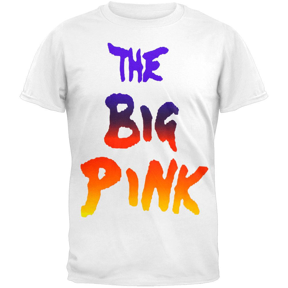 The Big Pink - Gradient Soft T-Shirt Men's T-Shirts The Big Pink LG White