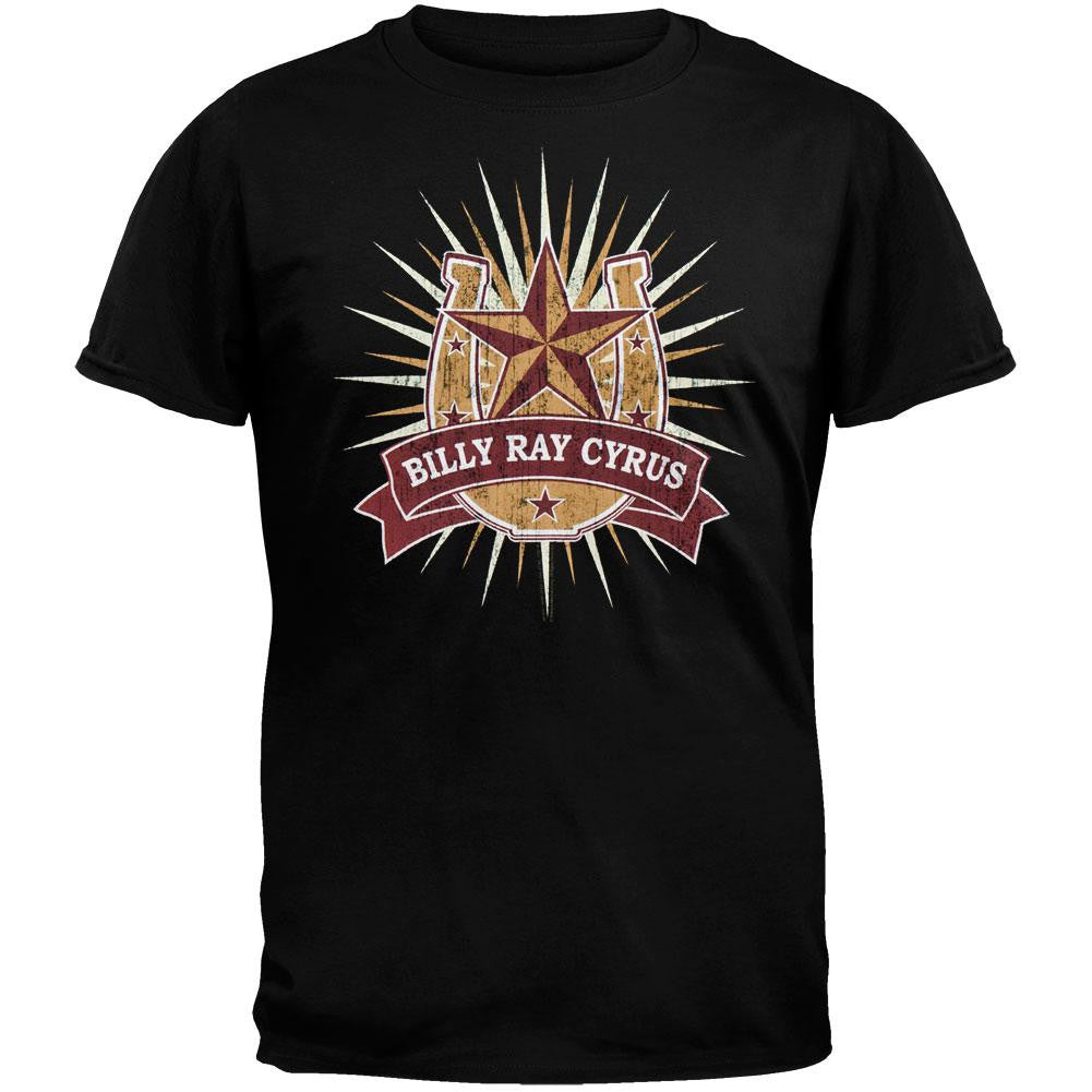 Billie Ray Cyrus - Horseshoe T-Shirt Men's T-Shirts Billy Ray Cyrus SM Black