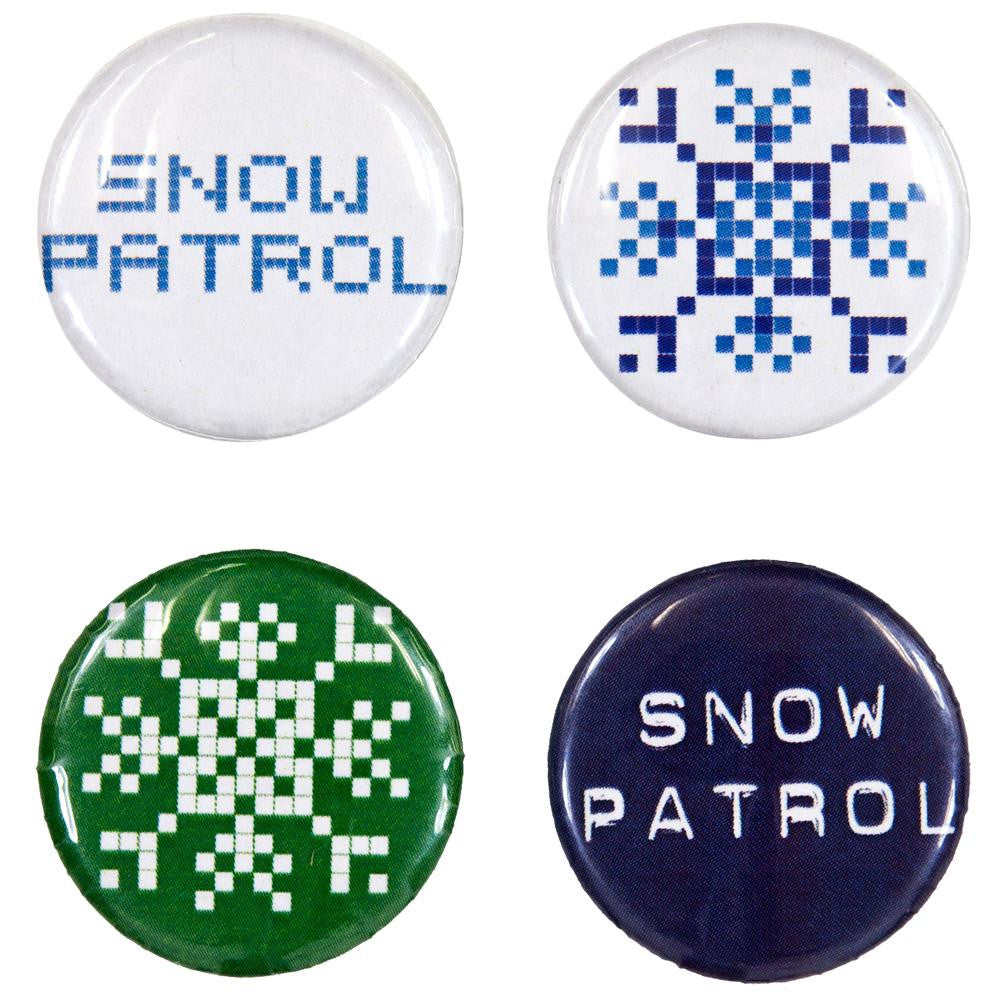 Snow Patrol - 4 Piece Button Set Buttons Old Glory OS Multi